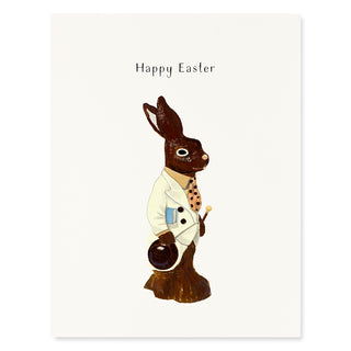 Chocolate Rabbit - Easter Card