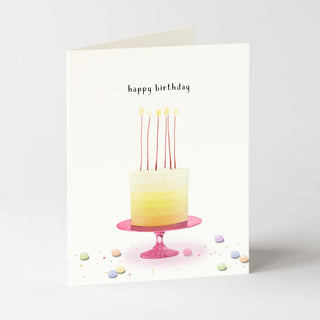 Ombre Cake - Birthday Card