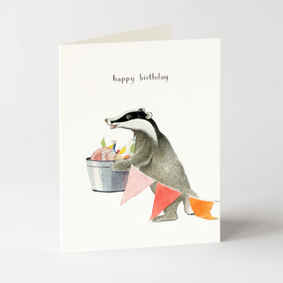 Birthday Badger - Birthday Card