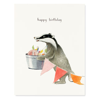 Birthday Badger - Birthday Card