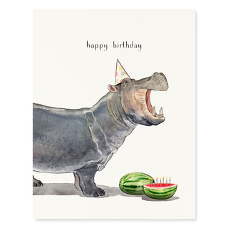 Happiest Hippo - Birthday Card