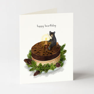 Campfire Bear - Birthday Card