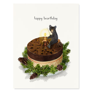 Campfire Bear - Birthday Card