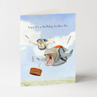 Birthday Dive - Birthday Card