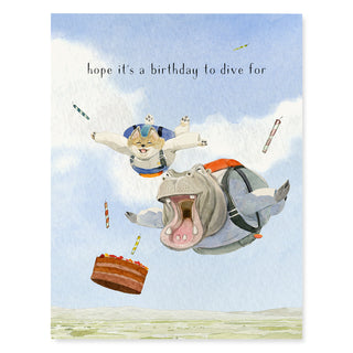 Birthday Dive - Birthday Card