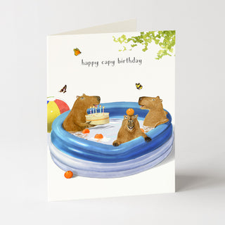 Birthday Capybara - Birthday Card