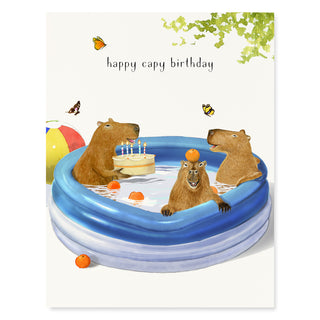 Birthday Capybara - Birthday Card