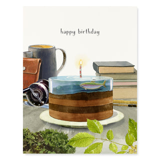 Fishing for Cake - Birthday Card