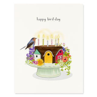 Birthday Birdhouse - Birthday Card