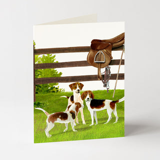 Beagle Country - Equestrian Card