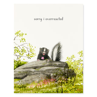 Overreaction - Apology Card