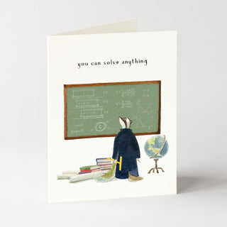 Professor Badger - Encouragement Card