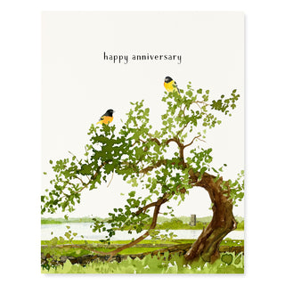 Goldfinches - Anniversary Card