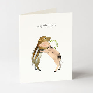 Pig Pals - Congratulations Card