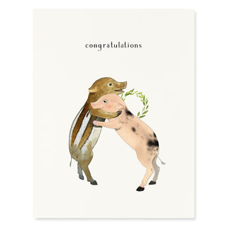 Pig Pals - Congratulations Card