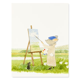 Plein Air Artist - Just Because Card