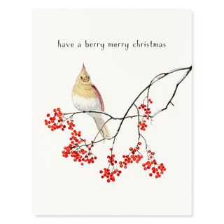 Lady Cardinal - Christmas Card