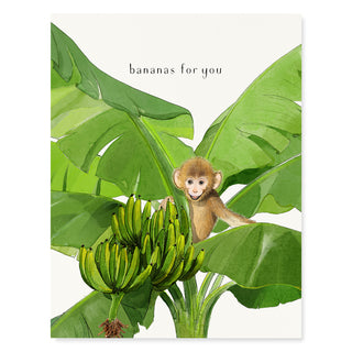 Bananas for You - Love & Friendship Card