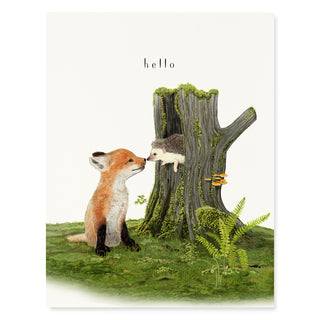 Fox and Hedgehog - Love & Friendship Card