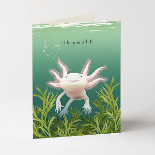 Axolotl - Love & Friendship Card