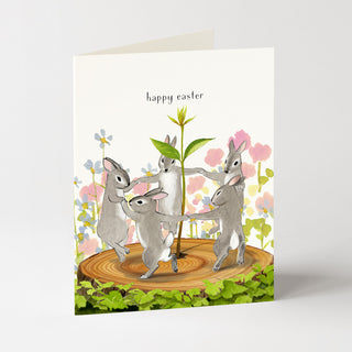 Bunny Dance - Easter Card