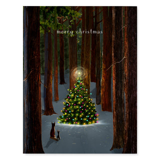 Tree Lighting - Christmas Card