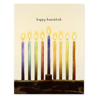Hanukkah Candles - Hanukkah Card