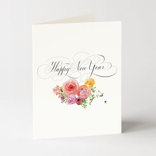 Year in Bloom - New Year Card