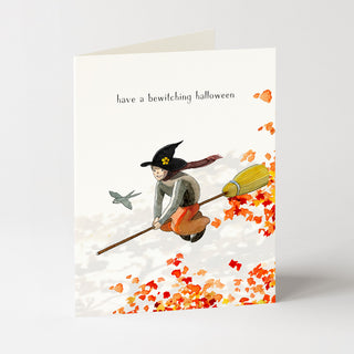 October Flight - Halloween Card