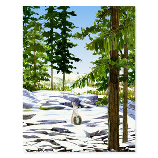 Bunny Slope - Holiday Card