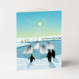 Narwhal Blessings - Christmas Card