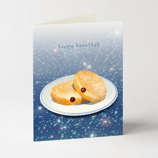 Sufganiyot - Hanukkah Card