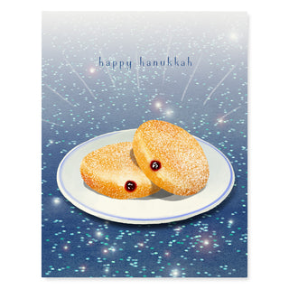 Sufganiyot - Hanukkah Card