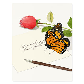 All Aflutter - Love & Friendship Card