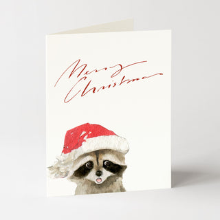 Merry Raccoon - Christmas Card