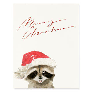 Merry Raccoon - Christmas Card