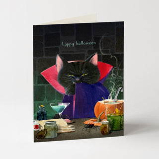 Cat Dracula - Halloween Card