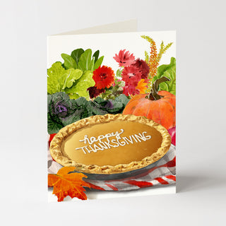 Pumpkin Pie - Thanksgiving Card