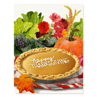 Pumpkin Pie - Thanksgiving Card