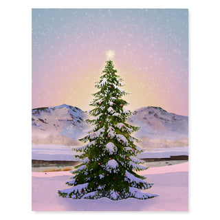 Rosy Glow - Christmas Card