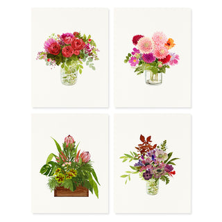 Plum Bouquets - Note Set