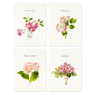 Thanks a Lot 2 - Pink Flowers - Note Set