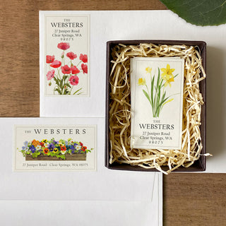 Coffee Break - Panoramic Return Address Labels