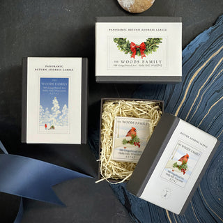 Christmas Is Coming - Panoramic Return Address Labels