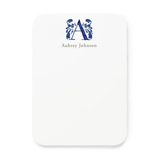 Delftware Monogram - Small Note Cards