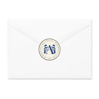 Delftware Monogram - Small Note Cards