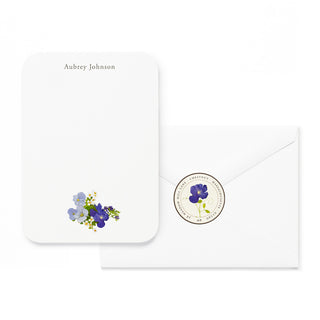 Blue Flower Bunch - Small Note Cards