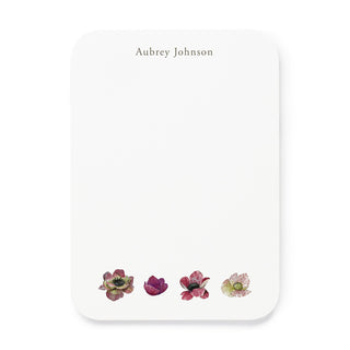 Variegated Anemone - Small Note Cards