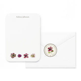 Variegated Anemone - Small Note Cards