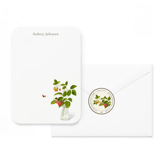 Ladybug with Raspberry - Small Note Cards